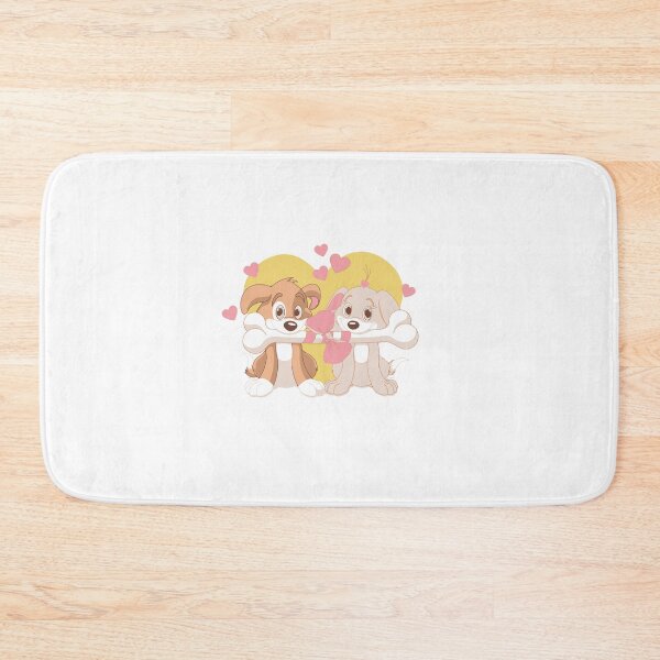 Item preview, Two Valentine dogs holding decorated bone designed and sold by deeplaxman.