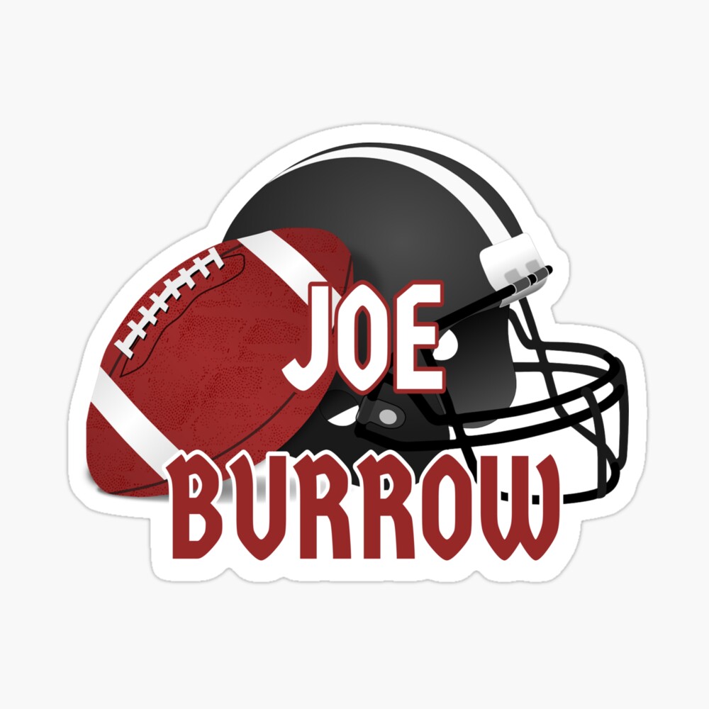 NEW Rare NFL Art Print: Joe Burrow Cincinnati Bengals White 