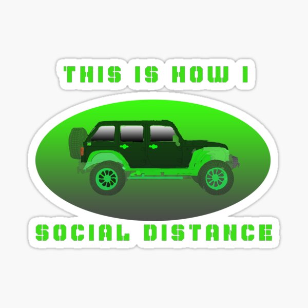 This is How I Social Distance Sticker