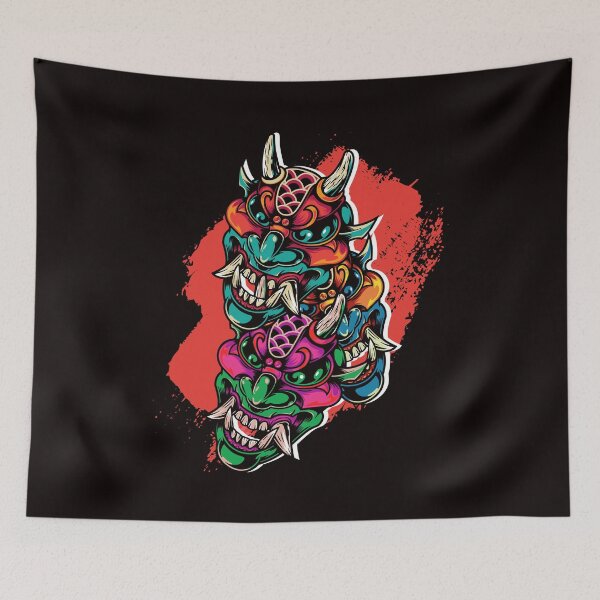 Item preview, Japanese Warrior Mask Mempo Ninja Samurai Shinobi Katana designed and sold by TomGiantDesigns.