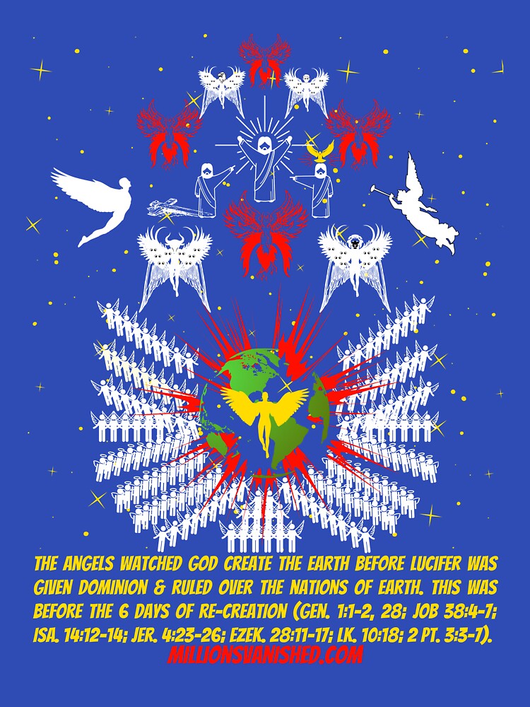 Thumbnail 7 of 7, Classic T-Shirt, The Angels Watched the Creation of Earth - Christian designed and sold by 1thes416.