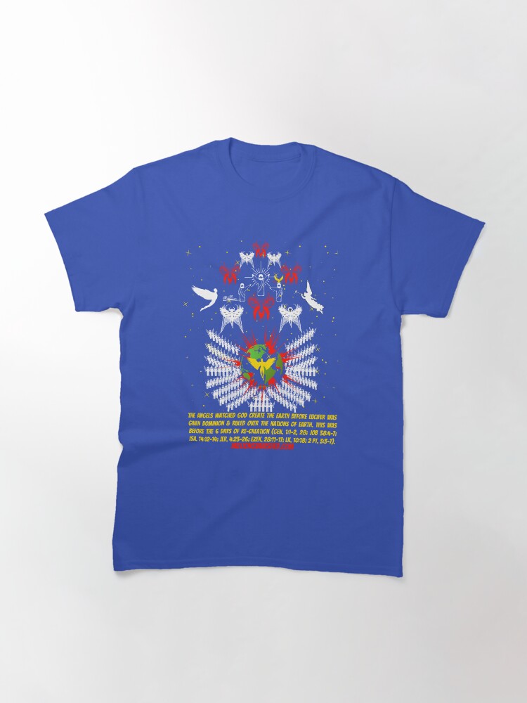 Thumbnail 3 of 7, Classic T-Shirt, The Angels Watched the Creation of Earth - Christian designed and sold by 1thes416.