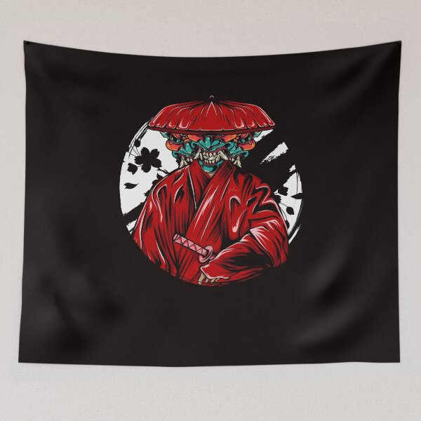 Item preview, Japan Art Warrior Kendo Ninja Samurai Shinobi Katana Mempo designed and sold by TomGiantDesigns.