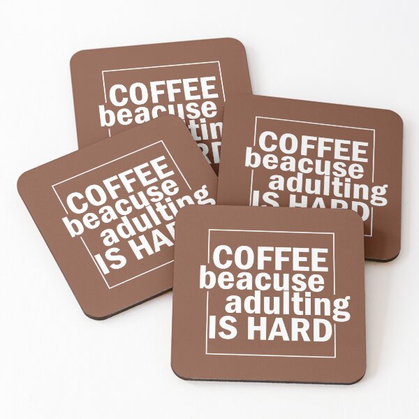 Item preview, Coffee because adulting is hard. designed and sold by Mandala & More.