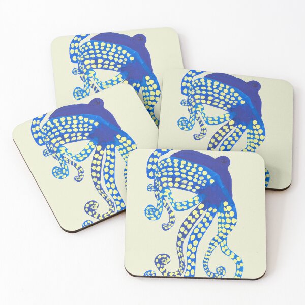 Item preview, Blue and Yellow Octopus designed and sold by hunkyfrog.