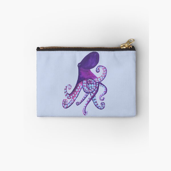 Item preview, Violet and Pale Blue Octopus designed and sold by hunkyfrog.