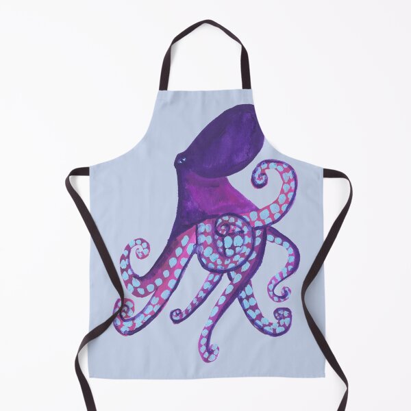 Item preview, Violet and Pale Blue Octopus designed and sold by hunkyfrog.
