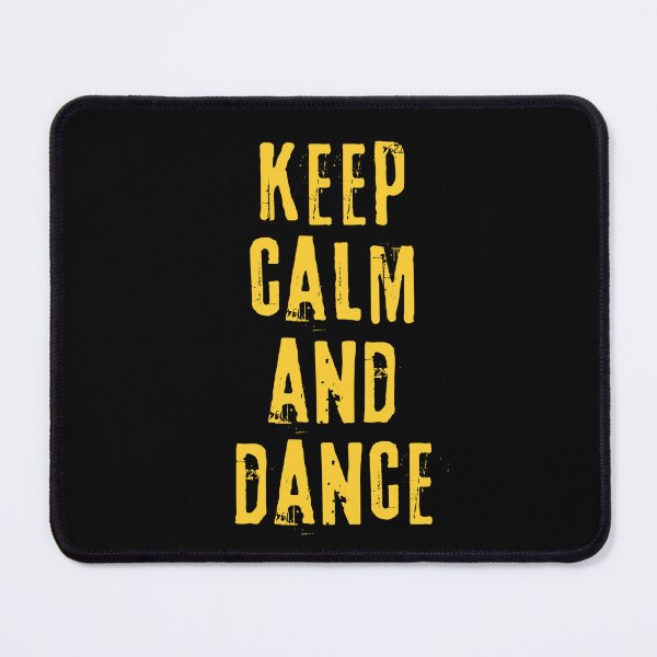 Item preview, Keep calm and dance – inspirational quote. Yellow print. designed and sold by fowons.