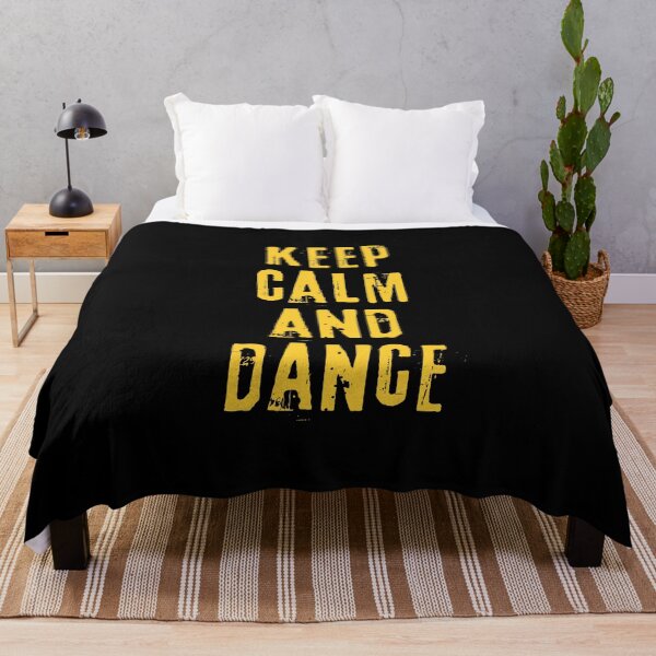 Item preview, Keep calm and dance – inspirational quote. Yellow print. designed and sold by fowons.