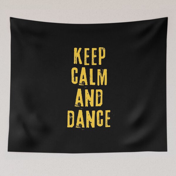 Item preview, Keep calm and dance – inspirational quote. Yellow print. designed and sold by fowons.