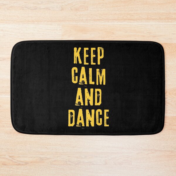 Item preview, Keep calm and dance – inspirational quote. Yellow print. designed and sold by fowons.