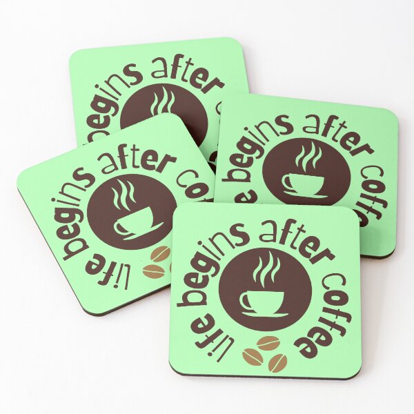 Item preview, Life begins after coffee designed and sold by Coffee Lifestyle.