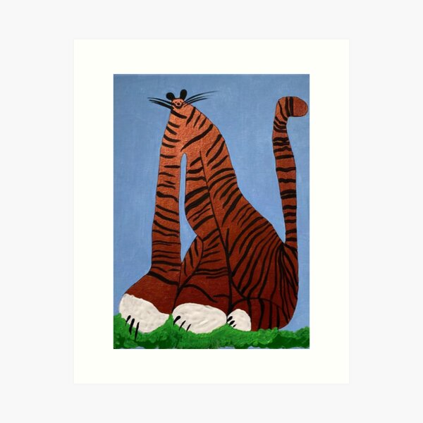 Playful Tiger Art Print