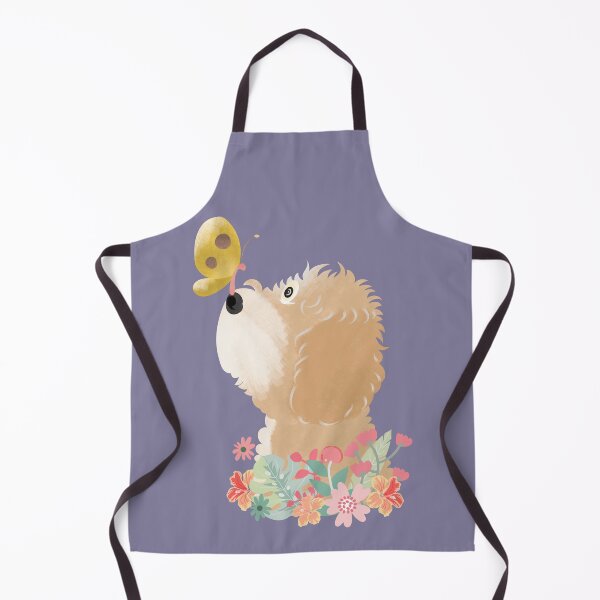 Item preview, ¡Hola primavera! Crema Blanca Goldendoodle Labradoodle Cockapoo Cavapoo designed and sold by Lulupainting.