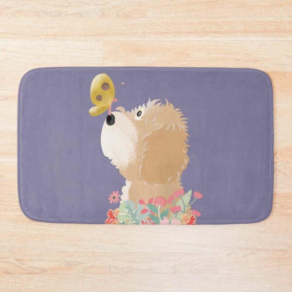 Item preview, Hello Spring! White Cream Goldendoodle Labradoodle Cockapoo Cavapoo designed and sold by Lulupainting.