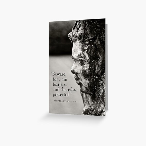 Beware: Mary Shelley Greeting Card