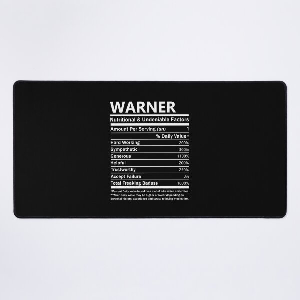 Item preview, Warner Name T Shirt - Warner Nutritional And Undeniable Factors Gift Item Tee designed and sold by pourvasecandi.
