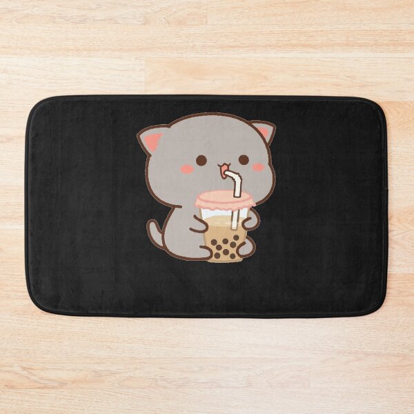 Item preview, cat drinking bubble tea Sticker designed and sold by MaksimVukicevic.