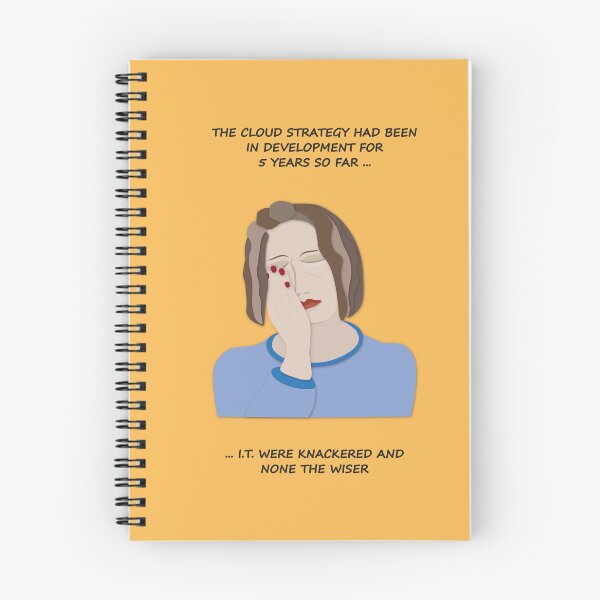 Item preview, Cloud Computing IT Strategy Notebook designed and sold by Incognito Design.