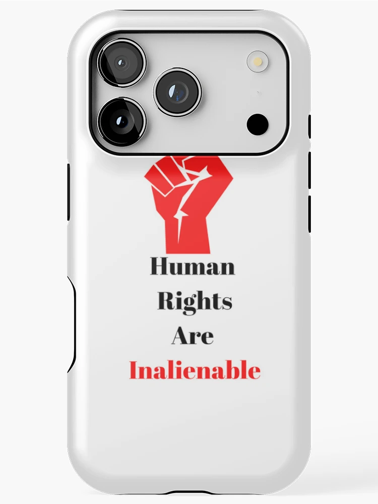 Thumbnail 1 of 4, iPhone Case, Human Rights Are Inalienable designed and sold by Freihalt.