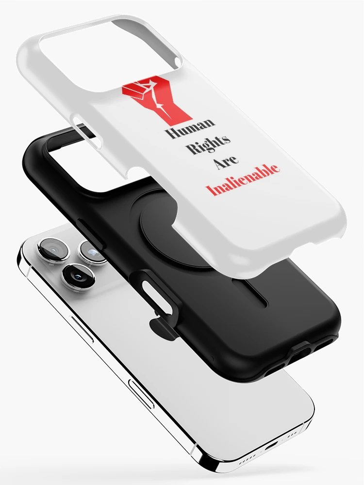 Thumbnail 2 of 4, iPhone Case, Human Rights Are Inalienable designed and sold by Freihalt.