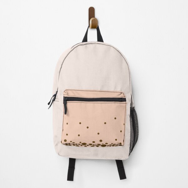 Item preview, Brown polka dot pattern on pastel pink background designed and sold by Featuring Lynn.