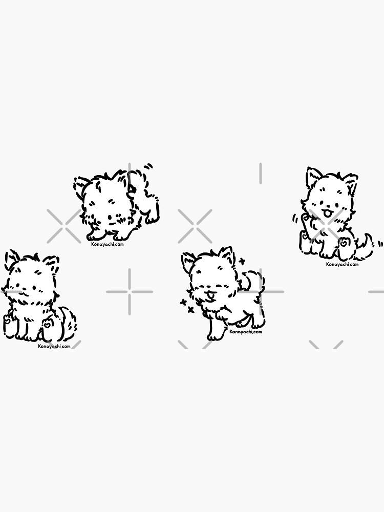 Maple the Pup (Bold White) by Konayachi