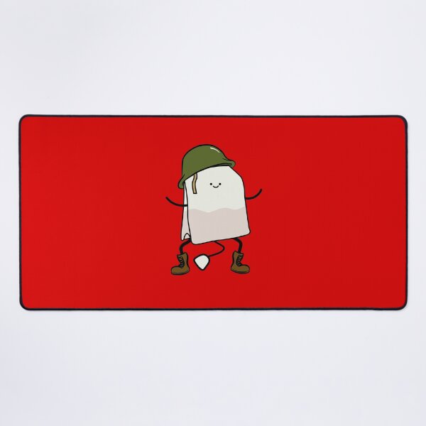 Item preview, cute teabag crouching wearing a ww2 army helmet designed and sold by Captain-Jackson.