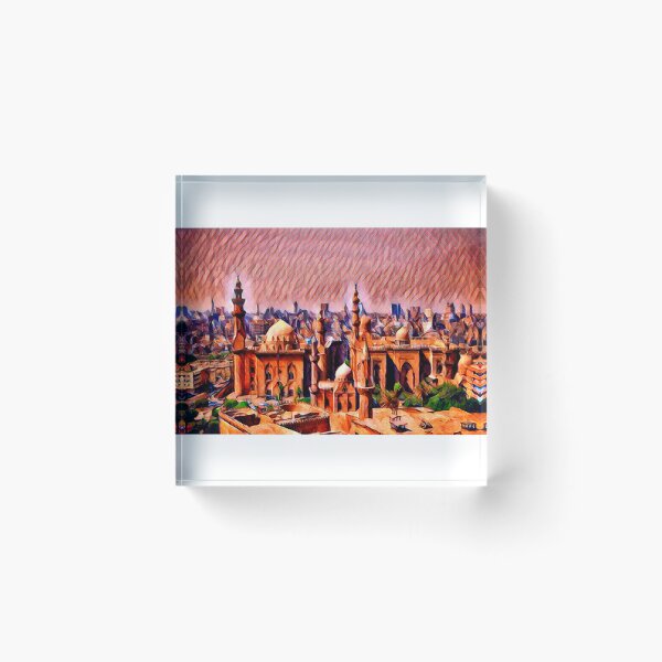 Item preview, Adventure: Cairo, Egypt - Bright Colorful Modern Illustration Art Print – Abstract Africa Travel poster designed and sold by MrGiftee.