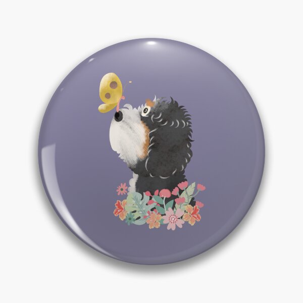 Item preview, Hello Spring! Tri Color Bernedoodle designed and sold by Lulupainting.