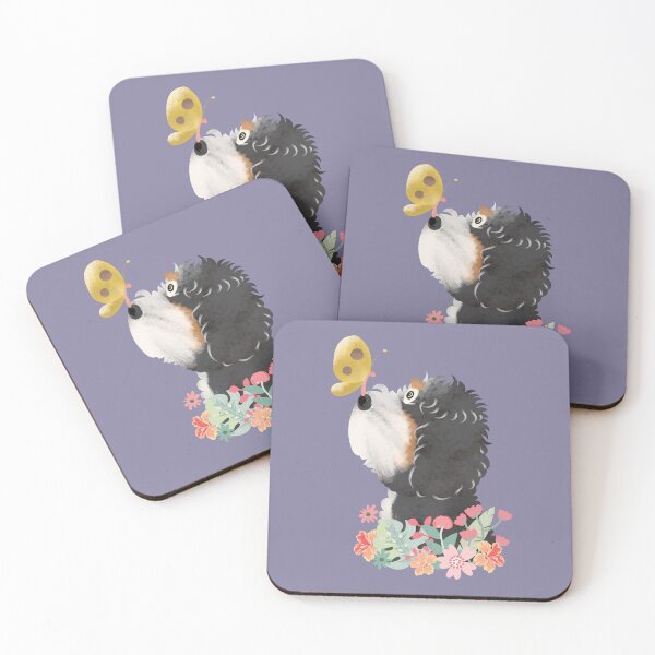 Item preview, Hello Spring! Tri Color Bernedoodle designed and sold by Lulupainting.