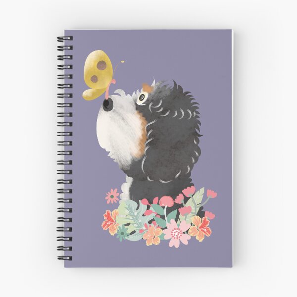 Item preview, Hello Spring! Tri Color Bernedoodle designed and sold by Lulupainting.