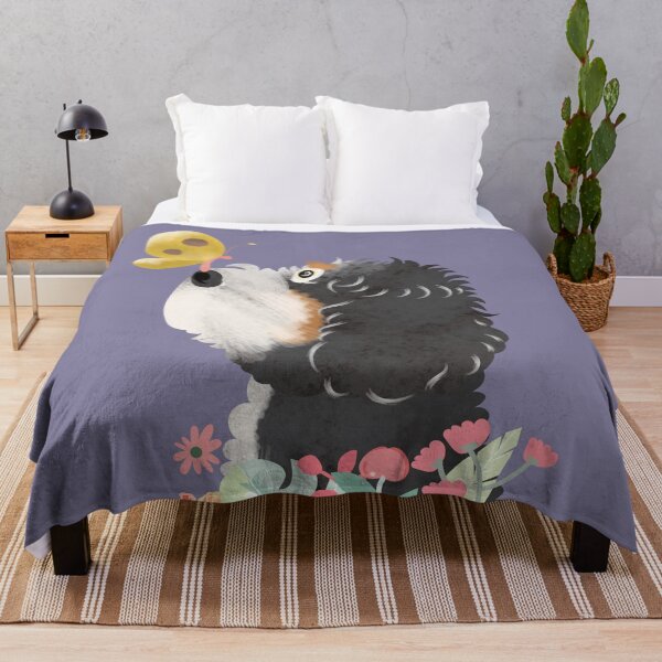Item preview, Hello Spring! Tri Color Bernedoodle designed and sold by Lulupainting.
