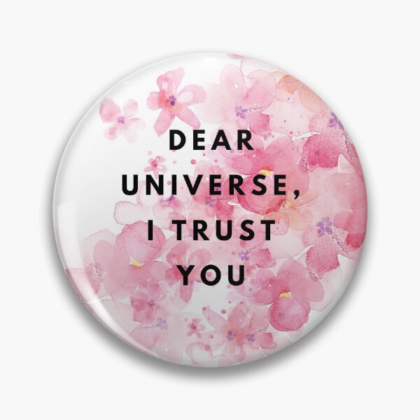 Item preview, Dear Universe I Trust You, Inspirational, Motivational, Universe, Manifest, Watercolor designed and sold by Magic Love Art Print.