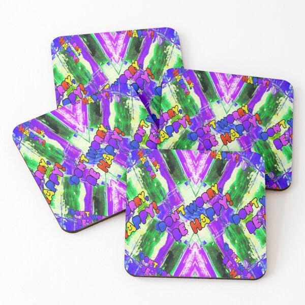 Item preview,  Colorful Be Happy Design,5, trippy graphic psychedelic arte abstracto designed and sold by Adri Barnard.