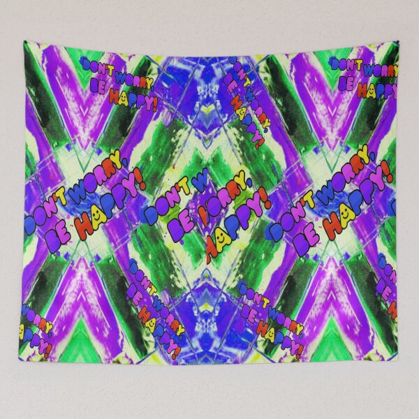 Item preview,  Colorful Be Happy Design,5, trippy graphic psychedelic arte abstracto designed and sold by Adri Barnard.