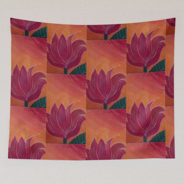 Item preview, exotic red flower designed and sold by Rebekah Gavra.