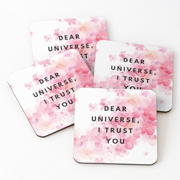 Item preview, Dear Universe I Trust You, Inspirational, Motivational, Universe, Manifest, Watercolor designed and sold by Magic Love Art Print.