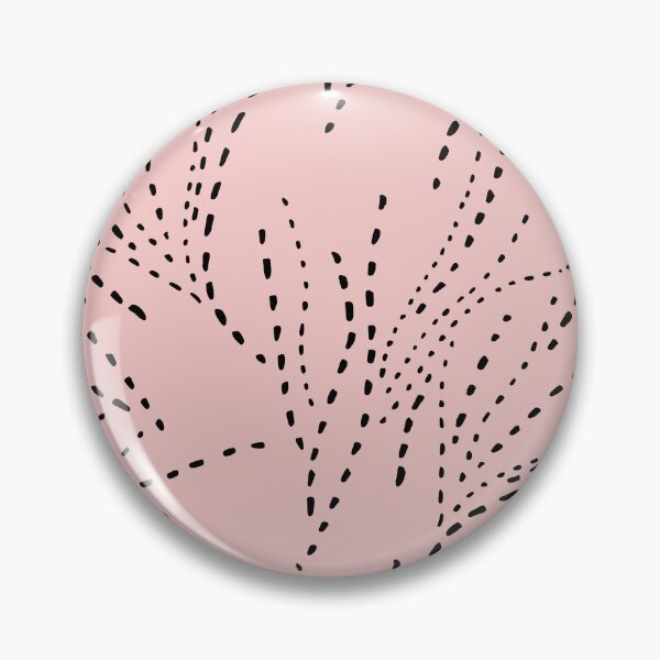 Item preview, Brown floral polka dots on pink ground pattern designed and sold by Featuring Lynn.