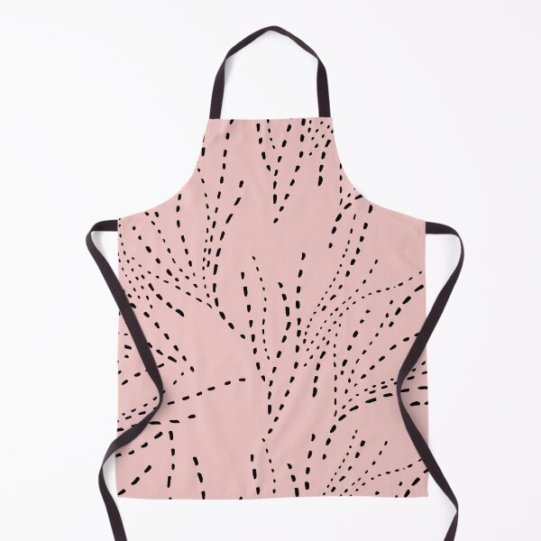 Item preview, Brown floral polka dots on pink ground pattern designed and sold by Featuring Lynn.