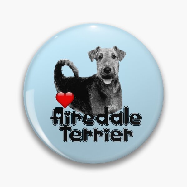 Item preview, Airedale Terrier - Love Heart designed and sold by S Quinn.