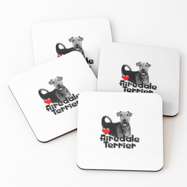 Item preview, Airedale Terrier - Love Heart designed and sold by S Quinn.