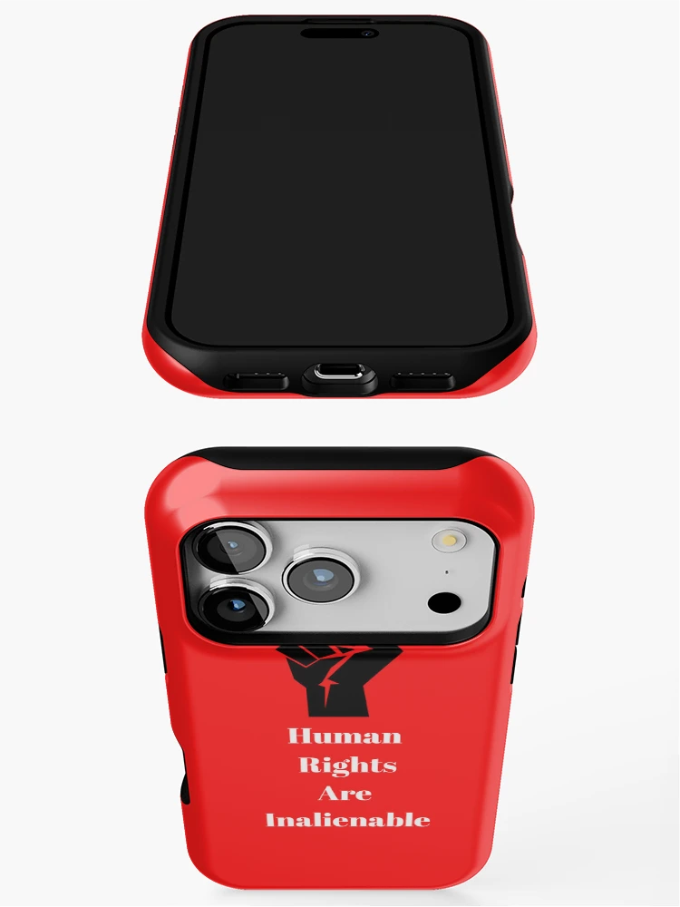 Thumbnail 3 of 4, iPhone Case, Human Rights Are Inalienable designed and sold by Freihalt.
