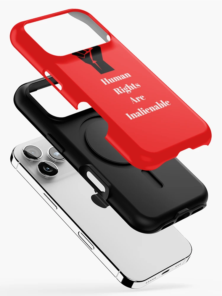 Thumbnail 2 of 4, iPhone Case, Human Rights Are Inalienable designed and sold by Freihalt.