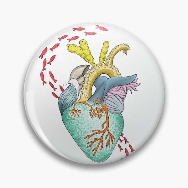 Item preview, sea heart designed and sold by LaPeceraDeTela.