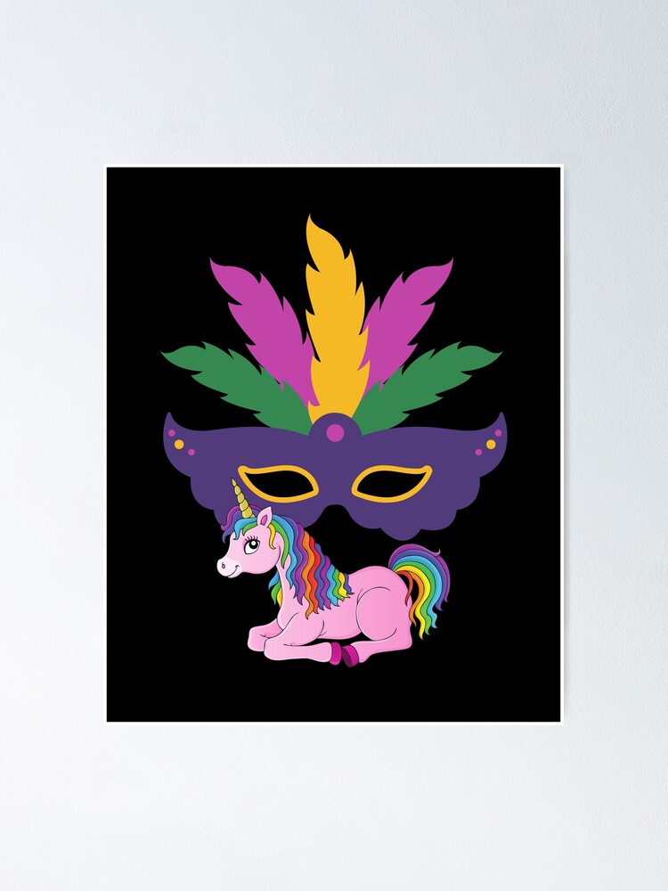 mardi gras unicorn svg