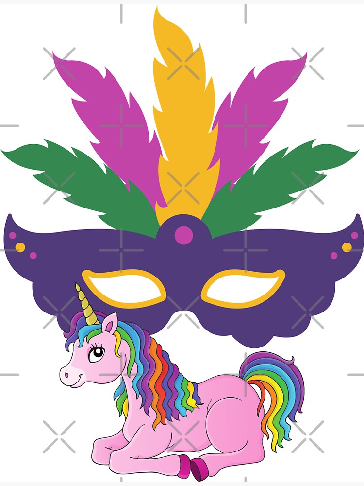 mardi gras unicorn svg