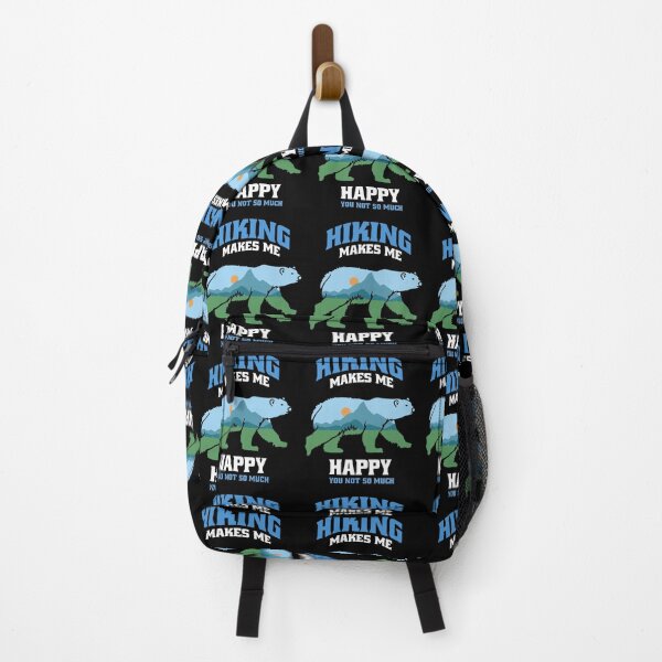 Item preview, Retro Bear Nature Hiking Makes Me Happy Wildlife Animal design designed and sold by Merchking1.