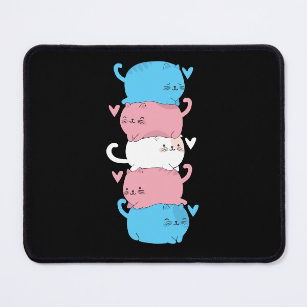 Item preview, Transgender Cat Mountain Train Pride Cats Pile Cute Gifts  designed and sold by alenaz.