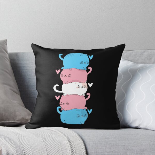 Item preview, Transgender Cat Mountain Train Pride Cats Pile Cute Gifts  designed and sold by alenaz.